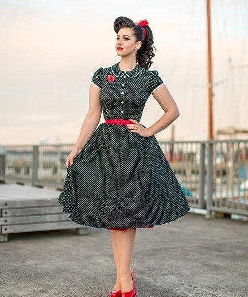 50s pinup fashion styles.