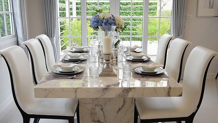 Marble dining table set designs for your home