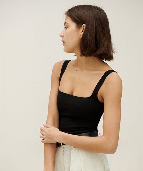 Square neck tank top