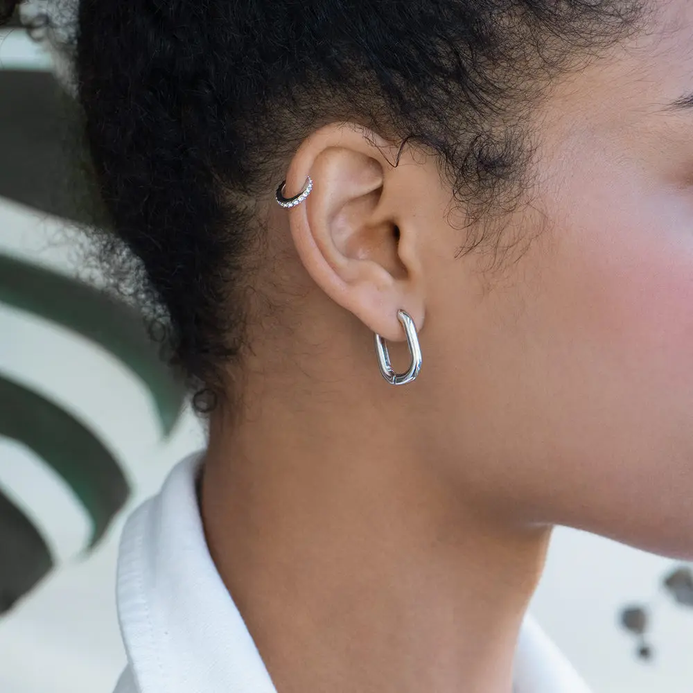 mini huggie earrings